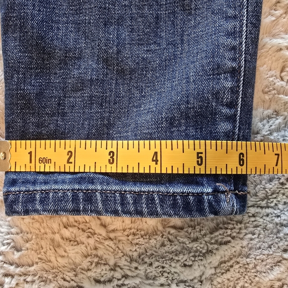 LOFT Blue Skinny Jeans with Subtle Wash and Lived-in Look - Picture 3 of 6